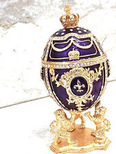 Faberge egg Queens Carriage Fabergé Fabrege Jewelry box set 24K GOLD gift women picture