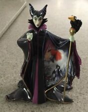 Maleficent Heirloom Porcelain Bradford Exchange Disney Villains W/COA Rare Find picture