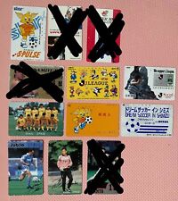 8 Soccer players Shimizu spulse Jubilo JAL 90s Japan phone calling cards lot picture