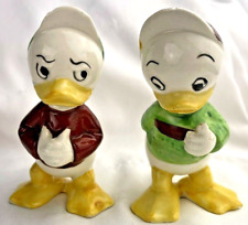 Vintage Disney Donald Duck Two Nephews 1950 Salt and Pepper Shakers picture