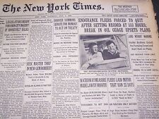 1930 JULY 5 NEW YORK TIMES - ENDURANCE FLIERS FORCED TO QUIT - NT 4960 picture