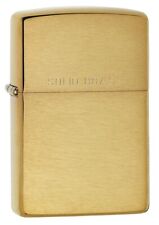 Zippo 204, Classic Brushed Solid Brass Finish Lighter, Full Size picture