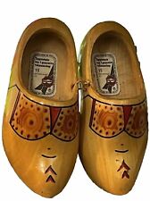 Dutch Wooden Shoes Houwer Girls US Sz6 Authentic Traditional Holland Wood Clogs picture
