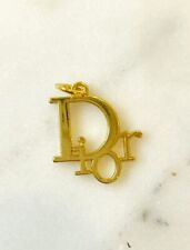 Dior Gold Metal Button Pendant NEW picture