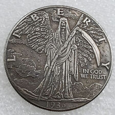 Challenge Coin 1936 US Grim Reaper Gift Sickle Vintage Liberty Souvenir Replica picture