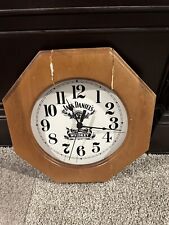 Vintage Jack Daniels Old No. 7 Tennessee Whiskey Wood Wall Clock Works but READ picture