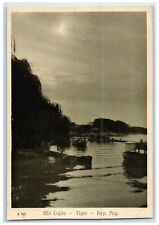 c1940's Rio Lujan Tigre Boat Scene Republica Argentina Unposted Vintage Postcard picture