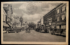 Vintage Postcard 1934 Main Street, Taunton, Massachusetts (MA) picture