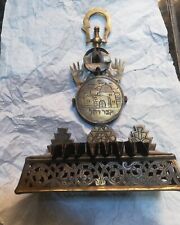 Antique brass Moroccan decorated Artifact traditional monument picture