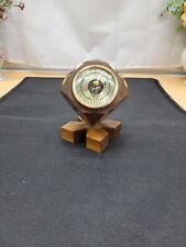 ELGIN Barometer Hygrometer Thermometer Combo Wood Desk Ornament Japan 1960s  picture