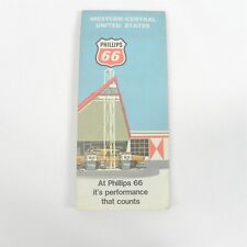 VINTAGE 1971 PHILLIPS 66 OIL COMPANY MAP WESTERN CENTRAL UNITED STATES TOURING picture