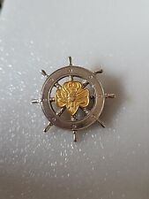 Vintage Mariner Girl Scout Membership Pin Ship's Wheel picture