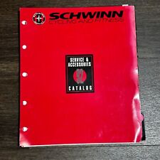 Vintage 1992 Schwinn Dealer Service & Accessories Catalog Cycling Fitness Red picture