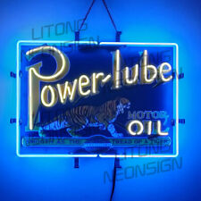 Power Lube Motor Oil Neon Signs19x15 Garage Store Wall Decor picture
