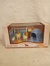 Vintage Rough Collie Dog Collectibles Breeds Puppies Dog House Fence Bowl picture