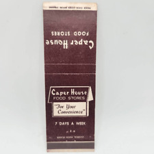 Vintage Matchcover Caper House Food Stores picture