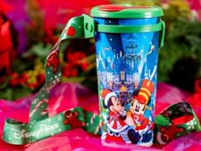 Disneyland Christmas 2023 Holiday Travel Tumbler & W/Lanyard Mickey Minnie More picture