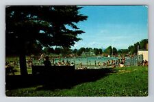 Truro Nova Scotia Canada Victoria Park Swimming Pool Vintage Souvenir Postcard picture