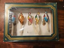 Vintage Kringle Glass by Kurt S. Adler Clip On Bird Christmas Tree Ornaments picture