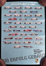 PORSCHE Rennwagen Seit 1953-1982 Small Poster 956 935 Moby Dick 917 911 718 550 picture