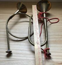 Vintage Copper Brass Decorative Bugle and Horn approx. 13