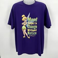 Tinkerbell Walt Disney World T-shirt Vintage 90s Mood Subject to Change Purple picture