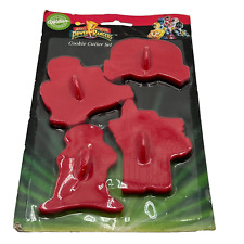 Vintage 1994 Wilton Mighty Morphin Power Rangers 4pcs Cookie Cutter Set New picture