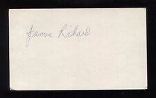 James Richard Signed 3x5 Index Card Autographed Signature  picture