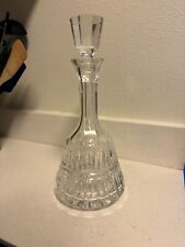 Block Atlantis Cut Crystal Decanter & Stopper Hand Made in Portugal picture