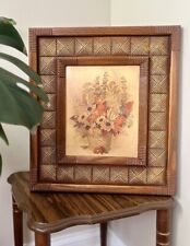 Vintage Syroco Mid Century Modern Floral Picture picture