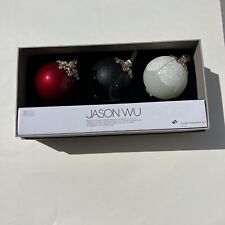 Jason Wu Designer Glass Ornament Set Of Three  In Original Box picture