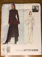 Vtg Vogue Attitudes 1281 Badgley Mischka Designer Pattern 8 10 12 Jacket & Pants picture