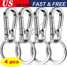 4pcMolain Metal Keychain Carabiner Clip Keyring Key Ring Chain Clips Hook Holder picture