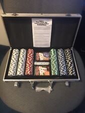 NEW Poker Chip Set with Case, 2 Decks Of Cards and Set of Dice picture