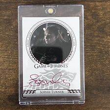 GAME OF THRONES THE COMPLETE SERIES V2  SOPHIE TURNER SANSA STARK RED AUTO picture
