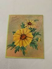 Vintage c.1950 Happy Birthday Greetings Card Flowers picture