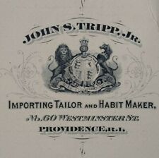 Providence Rhode Island Advertising Pamphlet 1886 John S. Tripp Tailor picture