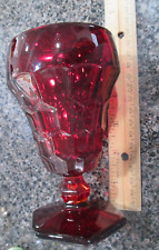 VINTAGE VIKING GLASS CO RUBY GEORGIA GOBLET picture