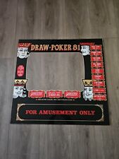 Vintage draw poker 81 arcade front glass would also make great glass for picture picture