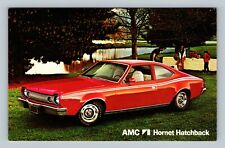 Automobile-AMC Hornet Hatchback, 2-Door Red, Vintage Postcard picture