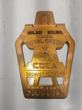 VINTAGE DRINK ROYAL CROWN RC COLA GOOD LUCK MONEY CLIP LUCKY HORSESHOE CLIP  picture
