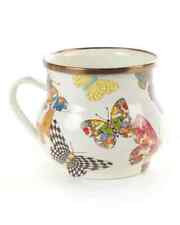 Brand New MACKENZIE-CHILDS Butterfly Garden Enamel Mug, Large Coffee Cup picture