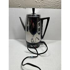 Vintage 12 Cup Fostoria Stainless Steel Percolator Coffee Maker Pot #431013 picture