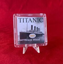 RMS Titanic Wreck Wood Artifact w/ COA & stand - White Star Line WSL Real Relic picture