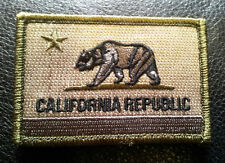 CALIFORNIA STATE REPUBLIC FLAG  3 X 2 INCH HOOK LOOP PATCH  picture
