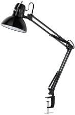Metal Clamp Desk Lamp 32 in. Multi-Joint Black Optimal Desk-Lighting Adjustable picture