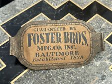 FOSTER BROS Mfg BALTIMORE. Ma Est 1879 Spring Cool Bed Mattress Sign Advertising picture