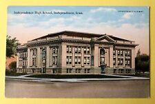 Vintage Postcard 1920s High School Building View Independence ￼ Iowa IA picture