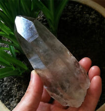 380g 128mm Rare Record Keeper Lemurian Quartz Natural Clear Mica Crystal Point picture
