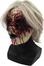 White-haired Female Ghost Wig Mask Latex Halloween Party Cosplay Props picture